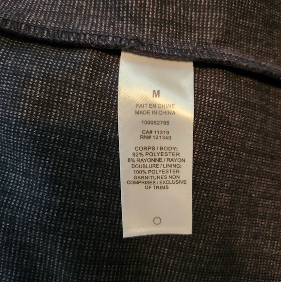 Dynamite Relaxed Fit Pin Stripe Navy Blazer - Picture 4 of 4